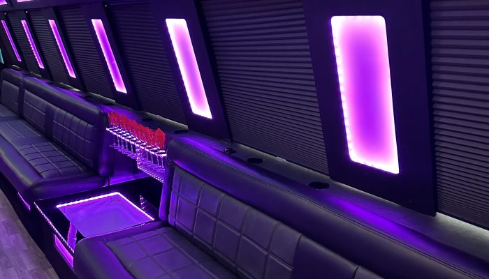 Seats and Lighting of Edmontons Largest Bus